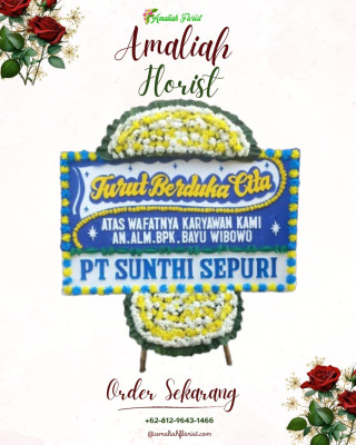 Papan Bunga Duka di Petojo Utara
