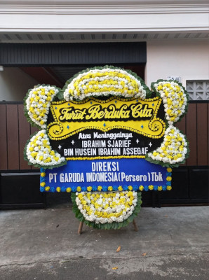 Papan Bunga Duka di Petojo Utara